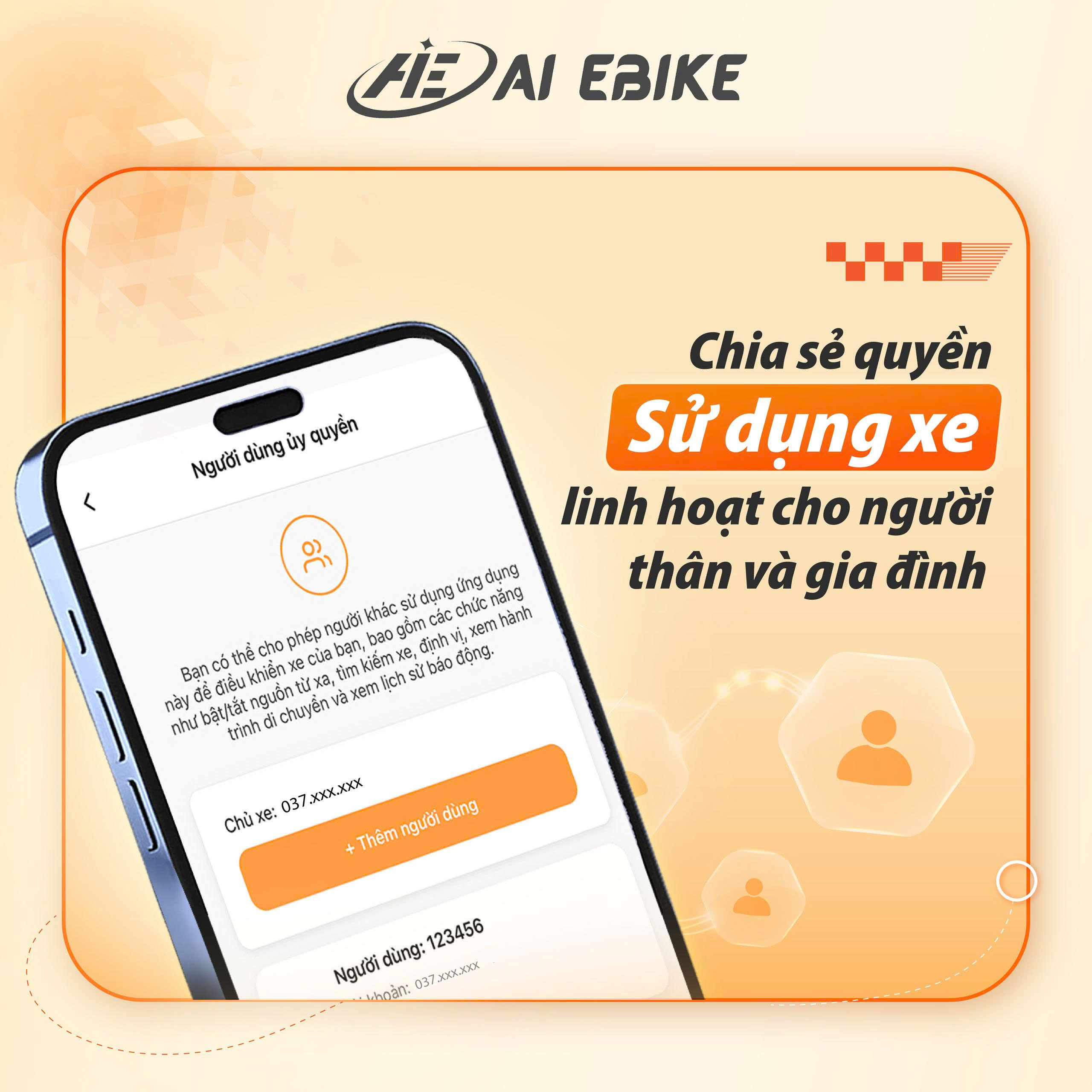 Chia sẻ quyền người dùng